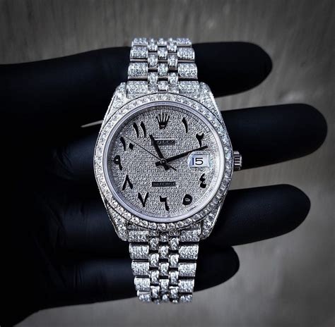 rolex full diamond watch